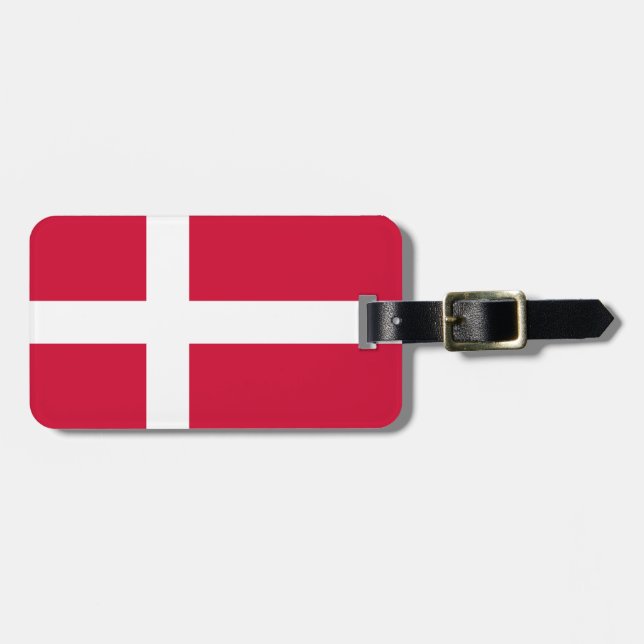 Étiquette À Bagage Drapeau du Danemark Easy ID Personal (Devant horizontal)