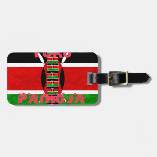 Étiquette À Bagage Drapeau du Kenya : Tuko Pamoja - Design d'art de l