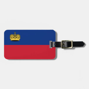 Étiquette À Bagage Drapeau du Liechtenstein Bagage Tag avec bracelet 