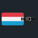 Étiquette À Bagage Drapeau du Luxembourg<br><div class="desc">Drapeau du Luxembourg</div>