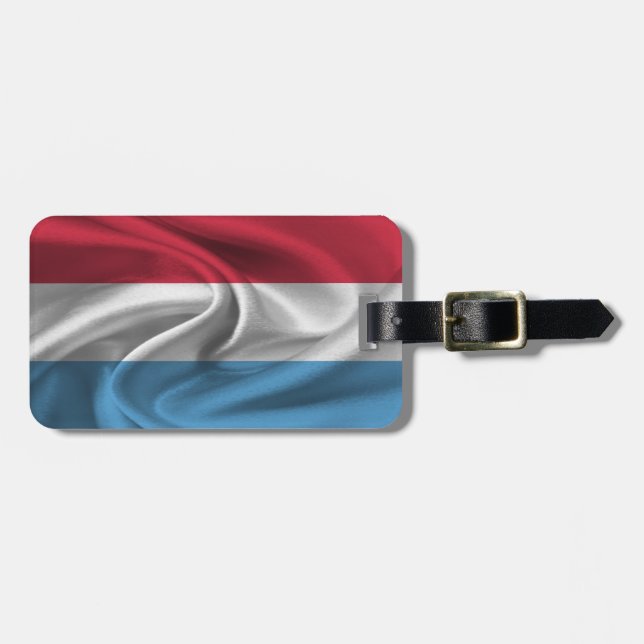 Étiquette À Bagage Drapeau du Luxembourg (Devant horizontal)