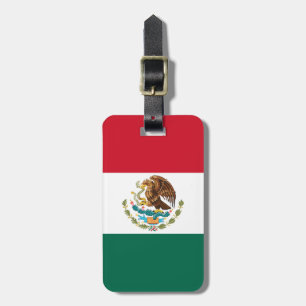 Étiquette À Bagage Drapeau du Mexique, Bandera de la République mexic