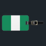 Étiquette À Bagage Drapeau du Nigeria<br><div class="desc">Drapeau du Nigeria</div>