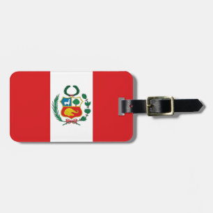 Étiquette À Bagage Drapeau du Pérou