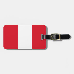 Étiquette À Bagage Drapeau du Pérou