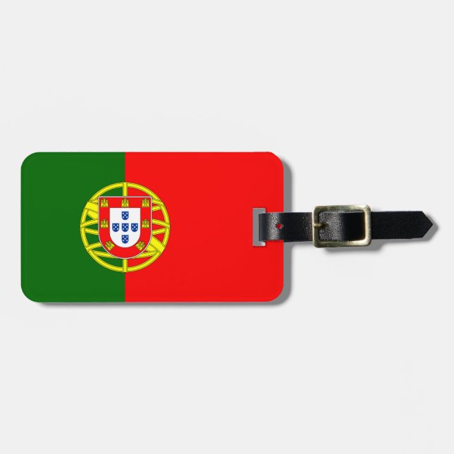 Étiquette À Bagage Drapeau du Portugal (Devant horizontal)