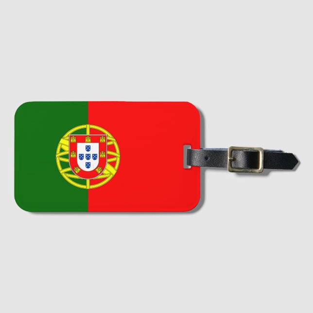 Étiquette À Bagage Drapeau du Portugal (Devant Horizontal)