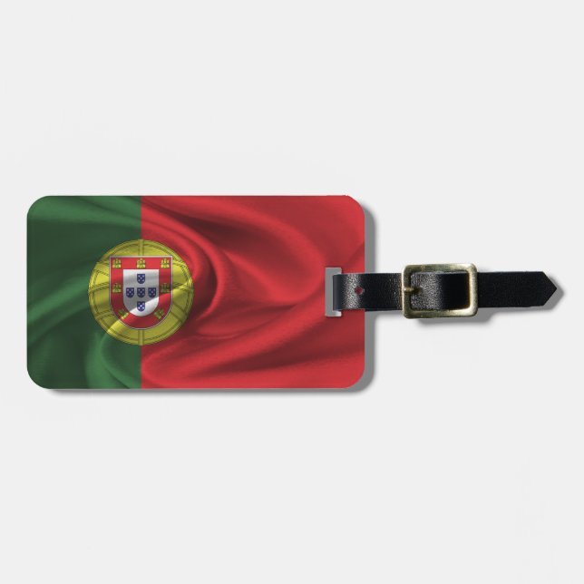 Étiquette À Bagage Drapeau Du Portugal (Devant horizontal)
