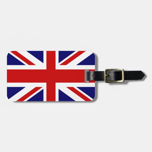 Étiquette À Bagage Drapeau du Royaume-Uni Très Cool (Devant horizontal)