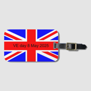 Étiquette À Bagage Drapeau du Royaume-Uni VE jour 2025