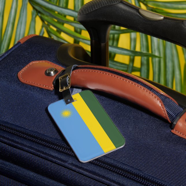 Étiquette À Bagage Drapeau du Rwanda (Insitu Rectoal 1)