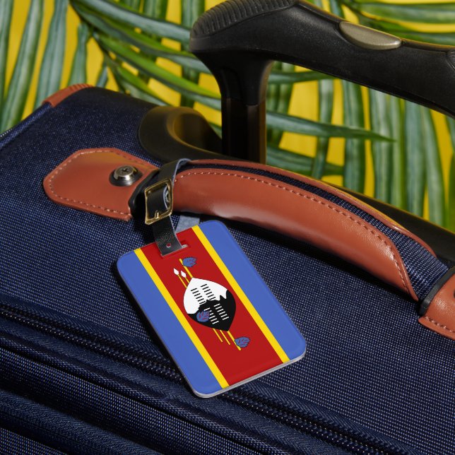 Étiquette À Bagage drapeau du Swaziland (Insitu Rectoal 1)