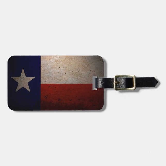 Étiquette À Bagage Drapeau du Texas (Devant horizontal)