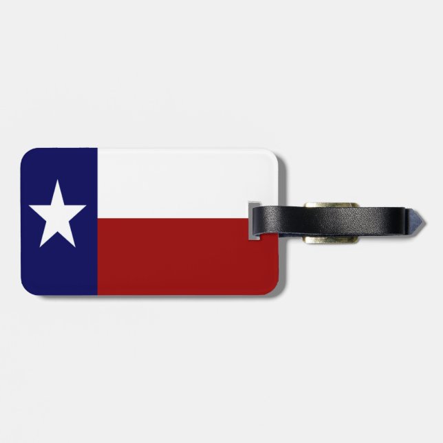 Étiquette À Bagage Drapeau du Texas patriotique (Dos horizontal)