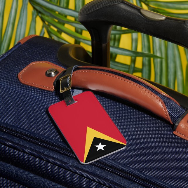 Étiquette À Bagage Drapeau du Timor oriental (Insitu Rectoal 1)