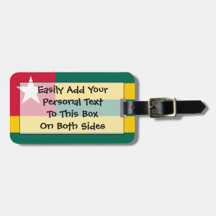 Étiquette À Bagage Drapeau du Togo Easy ID personnel