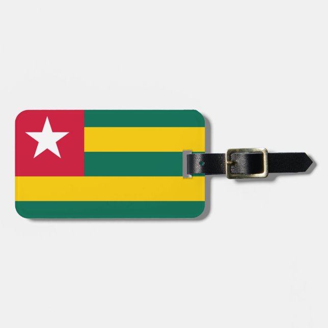 Étiquette À Bagage Drapeau du Togo Easy ID personnel (Devant horizontal)