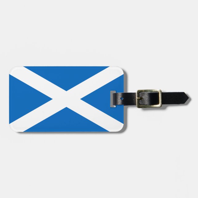 Étiquette À Bagage Drapeau écossais (Devant horizontal)