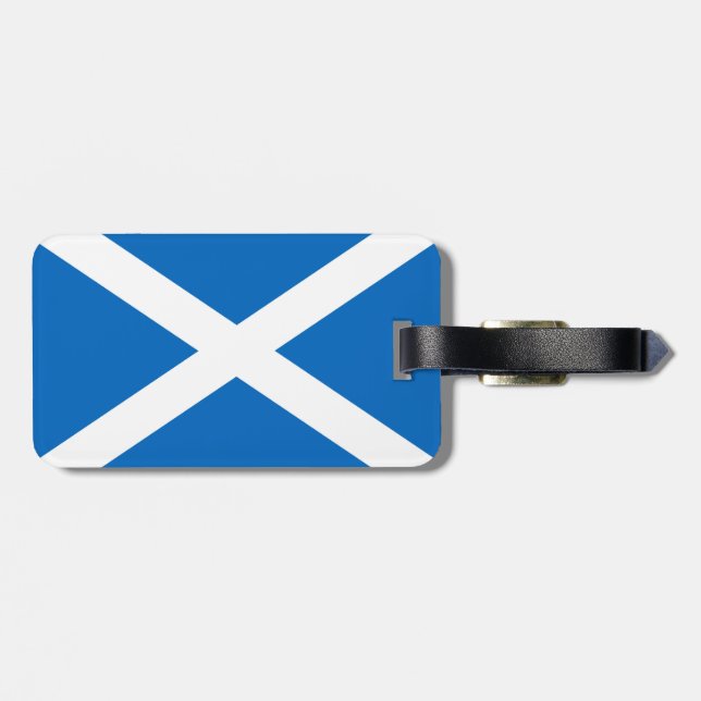 Étiquette À Bagage Drapeau écossais Saltire (Dos horizontal)