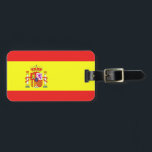 Étiquette À Bagage Drapeau espagnol<br><div class="desc">Drapeau de l'Espagne</div>
