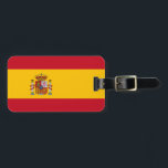 Étiquette À Bagage Drapeau espagnol<br><div class="desc">Drapeau espagnol</div>