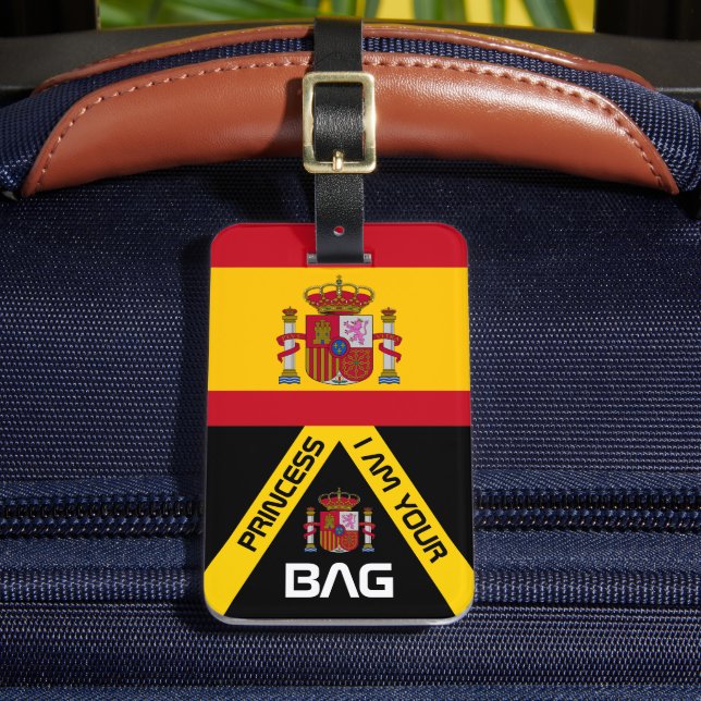 Étiquette À Bagage Drapeau espagnol, étiquettes de sac, Espagne / Per (Insitu Rectoal 2)