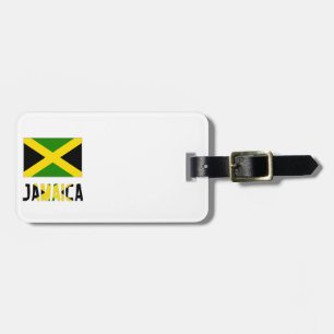 Étiquette À Bagage Drapeau et mot de la Jamaïque