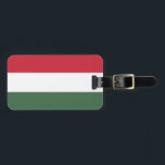 Étiquette À Bagage Drapeau Hongrie<br><div class="desc">Drapeau Hongrie</div>