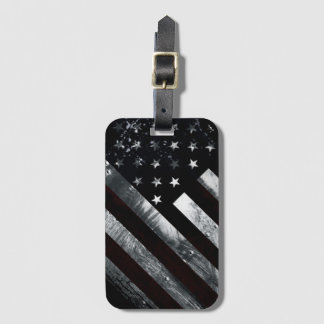Étiquette À Bagage Drapeau industriel américain patriotique
