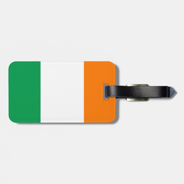 Étiquette À Bagage Drapeau irlandais (Dos horizontal)