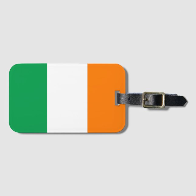 Étiquette À Bagage Drapeau irlandais (Devant Horizontal)