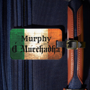 Étiquette À Bagage Drapeau irlandais Murphy