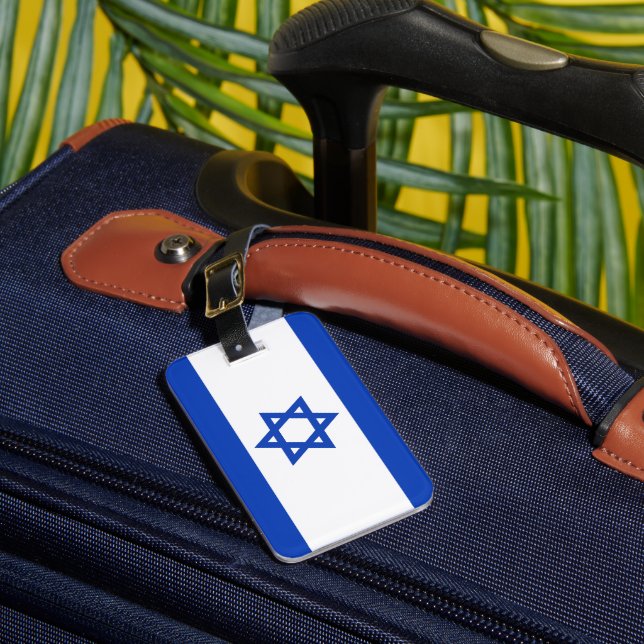 Étiquette À Bagage Drapeau Israël (Insitu Rectoal 1)