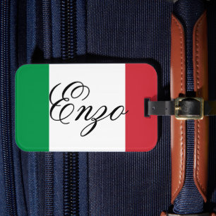 Étiquette À Bagage Drapeau Italie Fierté italienne Europe Pays