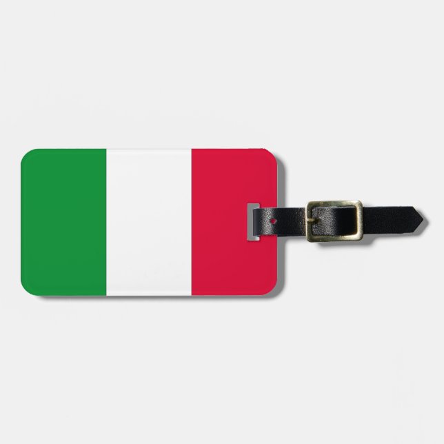 Étiquette À Bagage Drapeau italien (Devant horizontal)