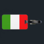 Étiquette À Bagage Drapeau italien<br><div class="desc">Drapeau de l'Italie</div>