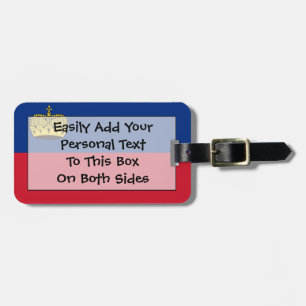 Étiquette À Bagage Drapeau Liechtenstein Easy ID Personal
