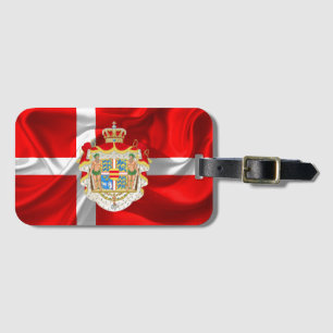 Étiquette À Bagage Drapeau-Manteau danois des bras