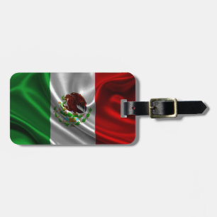 Étiquette À Bagage Drapeau mexicain