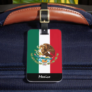 Étiquette À Bagage Drapeau mexicain Patriotique