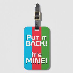 Étiquette À Bagage Drapeau National d'Azerbaïdjan Funny Patriotique