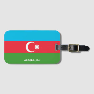 Étiquette À Bagage Drapeau national d'Azerbaïdjan Patriotique