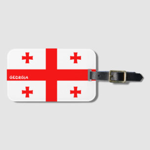 Étiquette À Bagage Drapeau national de Géorgie patriotique