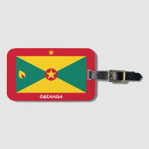 Étiquette À Bagage Drapeau national de Grenade Patriotique