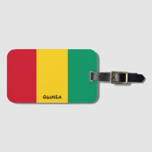 Étiquette À Bagage Drapeau national de Guinée patriotique