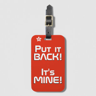 Étiquette À Bagage Drapeau National de Hong Kong Funny Patriotique