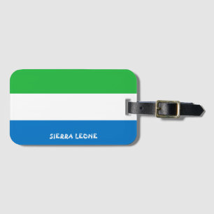 Étiquette À Bagage drapeau national de la Sierra Leone