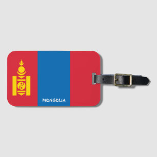 Étiquette À Bagage Drapeau national de Mongolie Patriotique