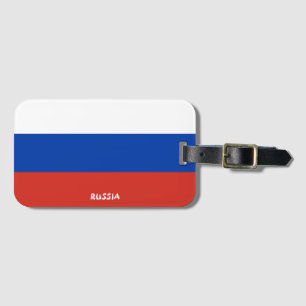 Étiquette À Bagage Drapeau national de Russie patriotique