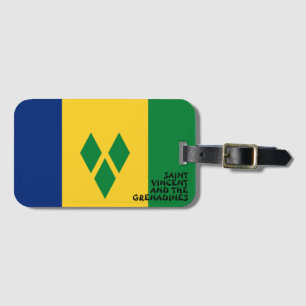 Étiquette À Bagage Drapeau national de Saint-Vincent-et-les Grenadine